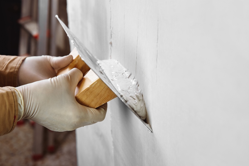 plastering
